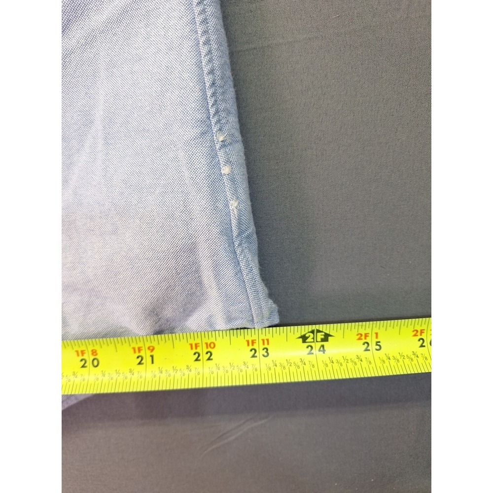 Polo Ralph Lauren Mens Slim Fit XL Blue Chambray Flesh Pony Preppy Golf Office - Picture 8 of 12